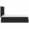 vidaXL Ottoman bed met matras 140x190cm stof zwart