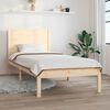 vidaXL Bedframe massief hout 75x190 cm
