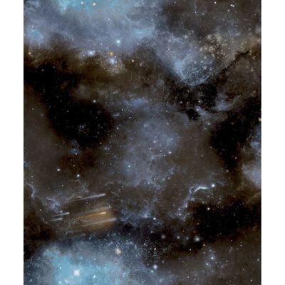 Noordwand Behang Good Vibes Galaxy with Stars blauw en zwart