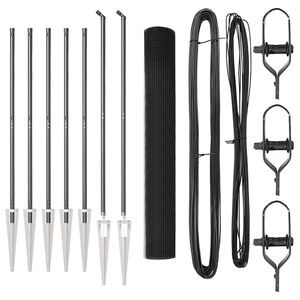 vidaXL Afrasteringspaal Grijs