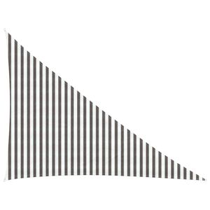 vidaXL Zonneschaduwzeil Lichtgrijs en wit. 3 x 4 x 5 m HDPE