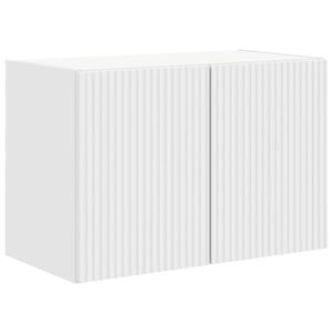 vidaXL TV-wandkast Wandgemonteerd Wit 59,5 x 31 x 40 cm Bewerkt hout