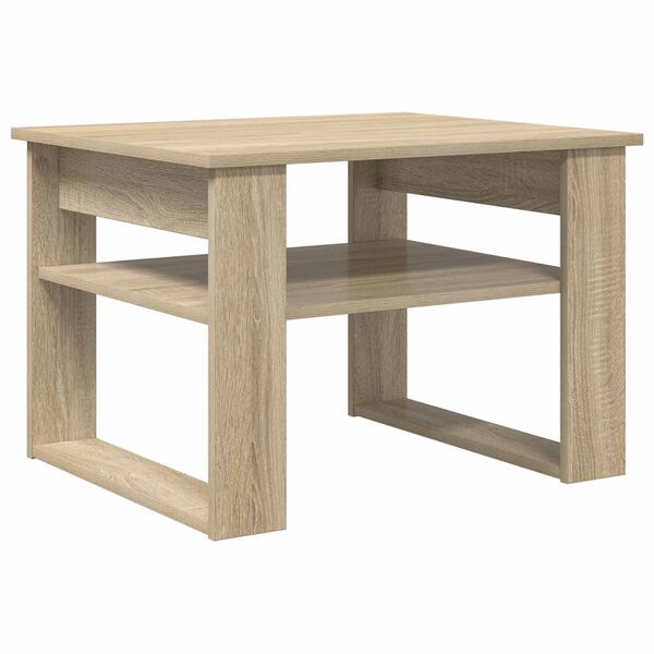 vidaXL Salontafel met opslag Sonoma Eiken 64 x 54 x 44 cm Bewerkt hout