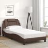 vidaXL Bedframe "Viana" zonder matras kunstleer bruin 100x200 cm