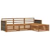 vidaXL Buiten bankenset Naturel 249,5 x 162,5 x 73 cm