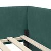 vidaXL Hoekbedframe met Matras Anders 2 pcs Groen Fluweel