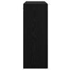 vidaXL Dressoir Zwart Eiken 69,5 x 34 x 90 cm Bewerkt hout