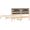 vidaXL Bedframe met Gevoerd Hoofdgedeelte Taupe 160 x 200 cm
