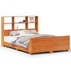 vidaXL Bedframe zonder matras massief grenenhout wasbruin 150x200 cm
