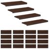 vidaXL Traplopers 20 st 80 x 25 x 2 cm Donkerbruin Massief beukenhout