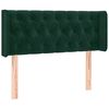 vidaXL Hoofdbord met randen 93x16x78/88 cm fluweel donkergroen