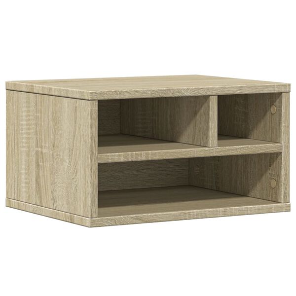 vidaXL Printerkastje 40x32x22,5 cm bewerkt hout sonoma eikenkleurig