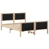 vidaXL Bedframe met hoofdeinde Zwart 140 x 190 cm Stof