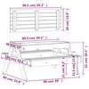 vidaXL Picknicktafel met zandbak voor kinderen massief grenenhout