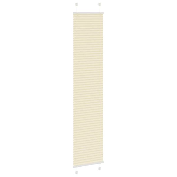 vidaXL Pliss&eacute; rolgordijn 45x200 cm stofbreedte 44,4 cm polyester cr&egrave;me