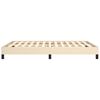 vidaXL Bedframe zonder matras stof crèmekleurig 140x190 cm