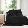 vidaXL Kleden 24 pcs Zwart 240 x 220 cm Fleece