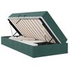 vidaXL Opbergbed met matras Donkergroen 100 x 200 cm Fluweel