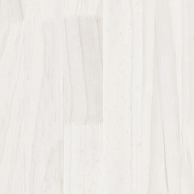 vidaXL Hoge kast 40x30x210 cm massief grenenhout wit