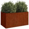 vidaXL Plantenbak 62x30x29 cm cortenstaal
