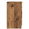 vidaXL Nachtkastje met lade Oud hout 38 x 38 x 66 cm Bewerkt hout