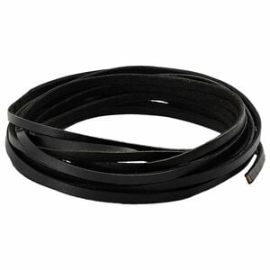 vidaXL Leren Strap Zwart 500 x 0,4 cm Leer
