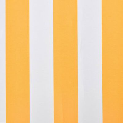 vidaXL Luifeldoek 3x2,5 m canvas zonnebloemgeel en wit