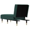 vidaXL Chaise longue fluweel donkergroen