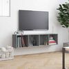 vidaXL Boekenkast / tv-meubel 143x30x36 cm grijs sonoma eikenkleurig