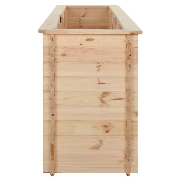 vidaXL Plantenbak verhoogd 200x50x80 cm 19 mm grenenhout
