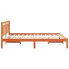 vidaXL Bedframe Bruin 140 x 200 cm Massief grenenhout