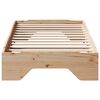 vidaXL Bedframe zonder matras stapelbaar 90x190 cm massief hout
