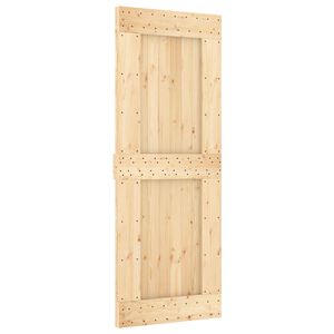 vidaXL Schuifdeur NARVIK Naturel en Zwart 80 x 210 cm (213,5 cm)
