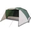 vidaXL Tent met luifel 4-persoons waterdicht groen