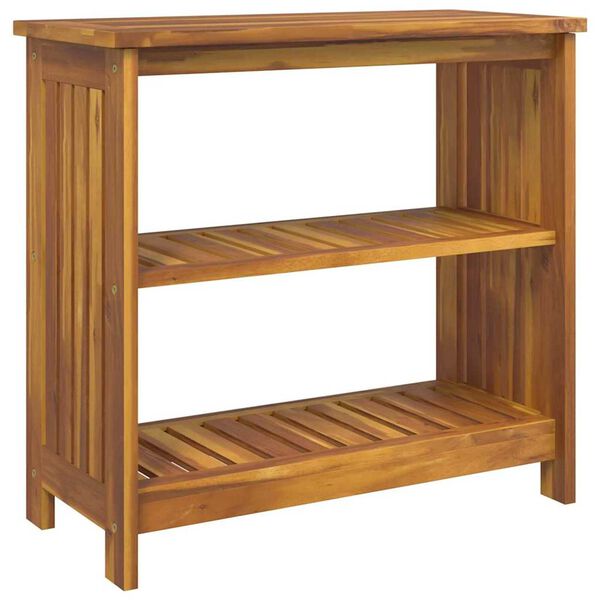 vidaXL Tuinkast met plank Naturel 75 x 35 x 70cm Massief Acaciahout