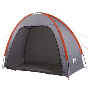 vidaXL Opbergtent waterdicht grijs en oranje