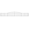 vidaXL Schanskorven 10 st gewelfd 400x50x40/60 cm gegalvaniseerd ijzer