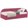 vidaXL Hoekbedframe met Matras met hoofdeinde 2 pcs Groen Fluweel
