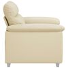 vidaXL Sofastoel Cr&egrave;me 100x81x84 cm Kunstleer
