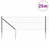 vidaXL Afrasteringspaal Grijs 25 x 0,6 m (36 mm gaas) Staal en PVC