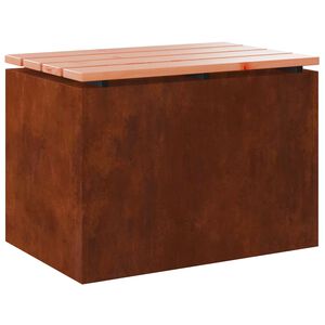vidaXL Tuinbank Roestig 60 x 40 x 43 cm Cortenstaal