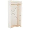 vidaXL Kledingkast 79x40x170 cm stof wit
