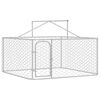 vidaXL Hondenkennel voor buiten met dak 200x200x150 cm