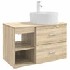 vidaXL Badkamermeubelset 2 st Sonoma Eiken Bewerkt hout