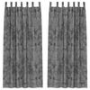vidaXL Velvet Gordijnen 2 st Grijs 245 x 140 cm Fluweel