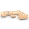 vidaXL 12-delige Loungeset massief grenenhout