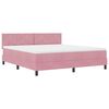 vidaXL Boxspringbed met matras Roze 180 x 200 cm Fluweel