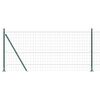 vidaXL Euro-hek met betonnen voetstuk 10 x 0,8 m PVC-Coated Staal Mesh