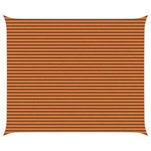 vidaXL Zonneschaduwzeil Oranje en Bruin 6 x 5 m 100% Polyester Oxford