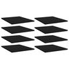 vidaXL Wandschappen 8 st 40x50x1,5 cm bewerkt hout zwart
